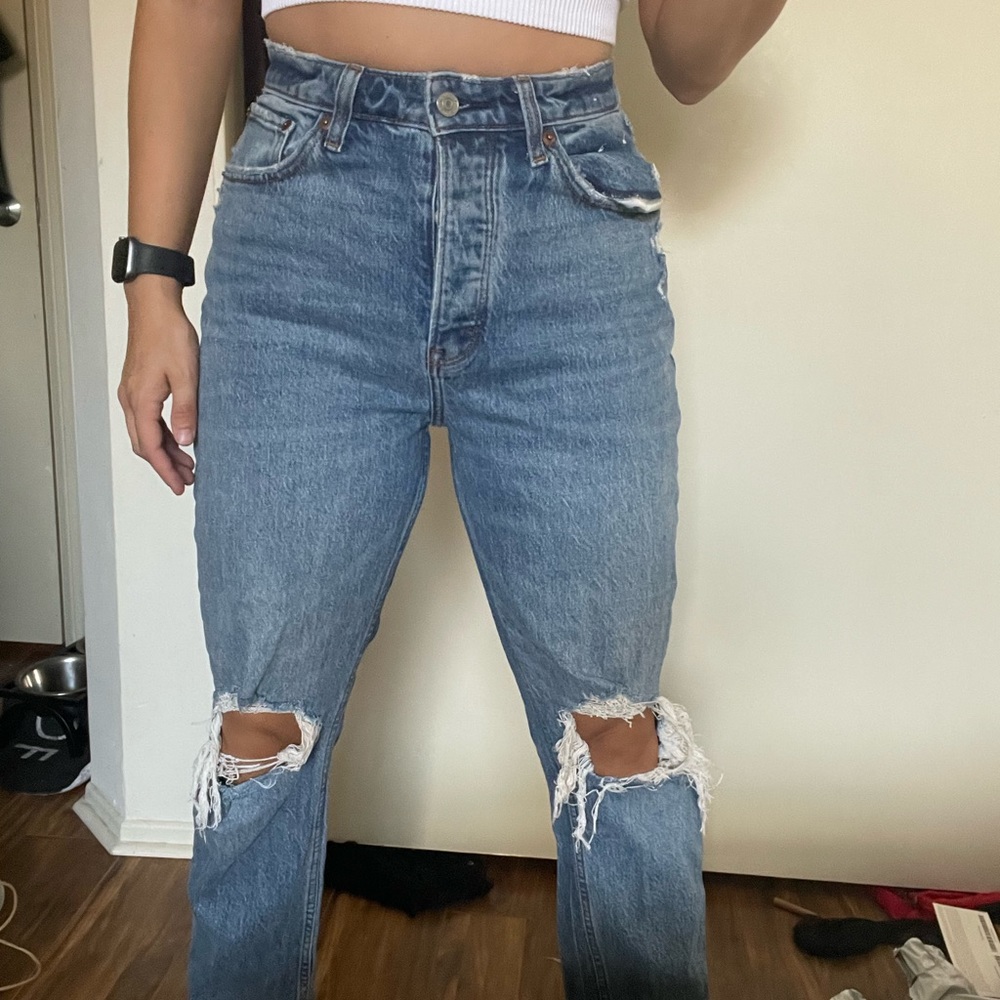 Abercrombie curve love 26 dad jeans